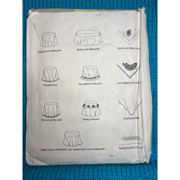 McCalls 8953 pattern round table cloth - Picture 2 of 2